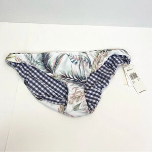 Raisins WHITE HAVEN Pacifica Reversible Lowrider Bikini Swim Bottom  XL Gingham
